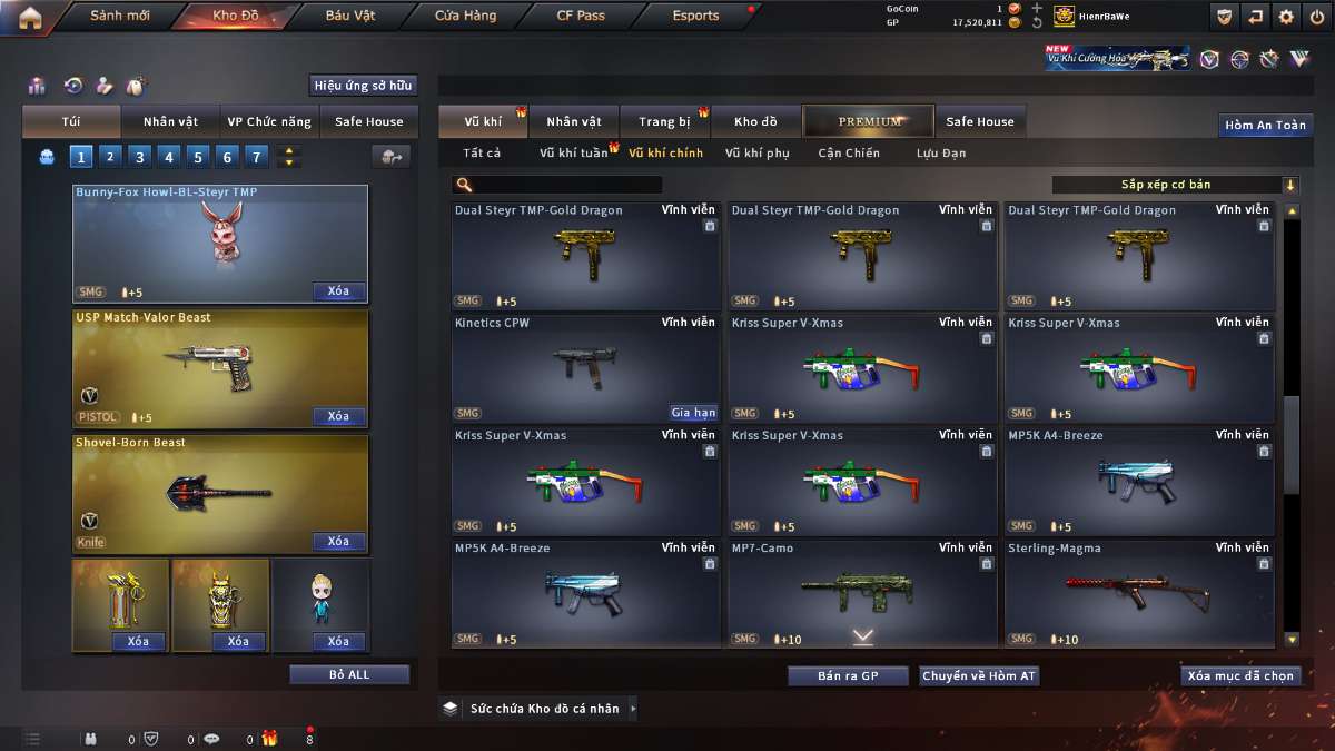 shop acc cf uy tin gia re